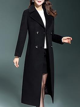 新品★ MANY WAY USEFUL BOA COAT Amazon.com: ebossy Women's Elegant Business Wool Coat Double